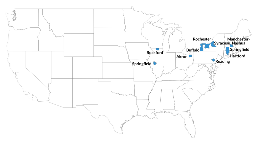 Map of the Top 10 Hottest Housing Markets for Q3 2024 VeroFORECAST